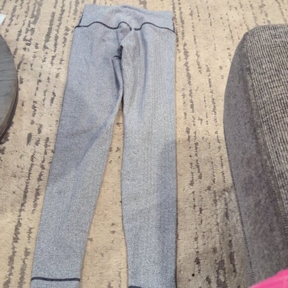 Lululemon Wunder Under Pant (Roll Down)Heathered Herringbone Heathered Black - Picture 6 of 10